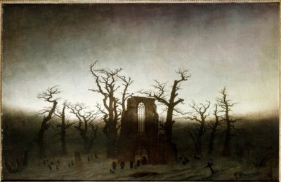 Abbazia nella foresta di querce da Caspar David Friedrich